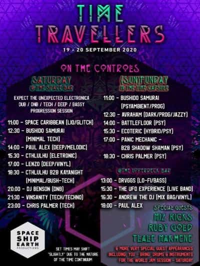 Time Travellers 19-20 Sept